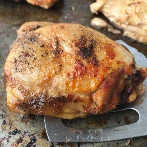 A close up of Chicken Thighs