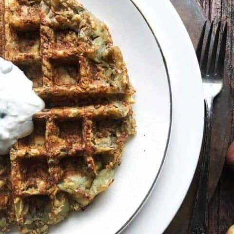 Waffle hash browns make the perfect addition to dinner. Serve as a side dish, or top with eggs or chicken for a hearty dinner meal. Easy to make, delicious to eat.