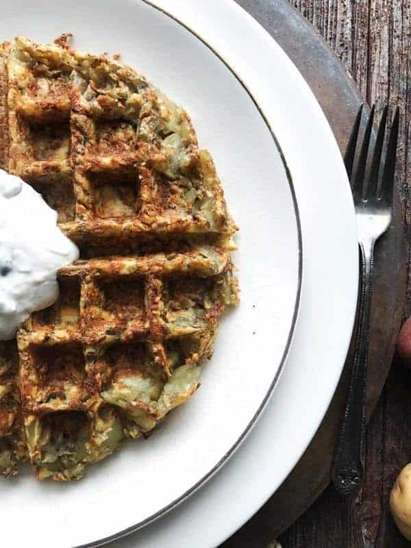 Waffle hash browns make the perfect addition to dinner. Serve as a side dish, or top with eggs or chicken for a hearty dinner meal. Easy to make, delicious to eat.