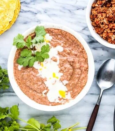 homemade refried beans recipe