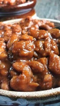 A bowl of Baked beans