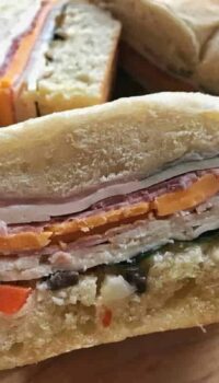 A close up of a sandwich