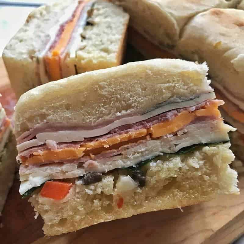 A close up of a sandwich