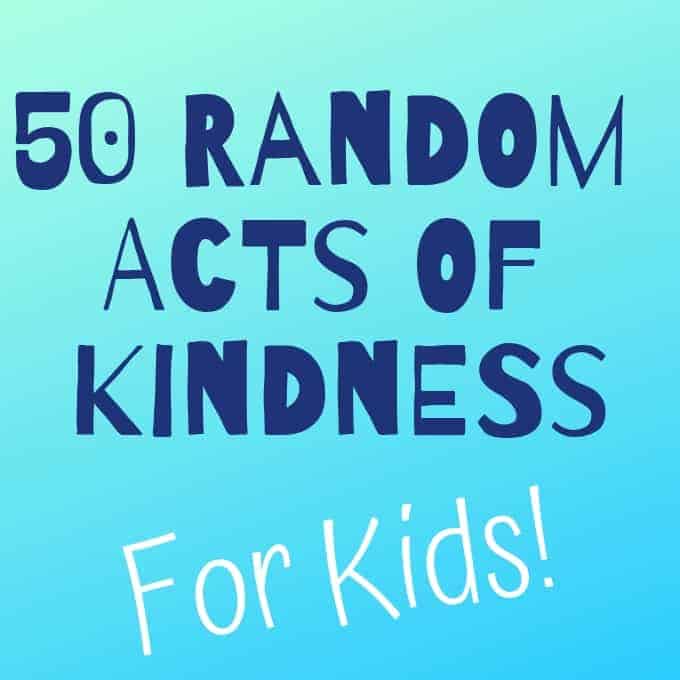 Random Acts of Kindness for kids 