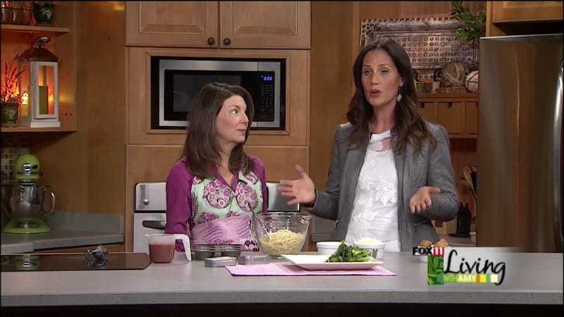 A screen shot of Jodi Danen on Living With Amy TV program