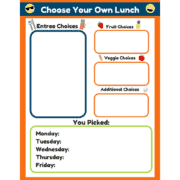 choose your own lunch worksheet