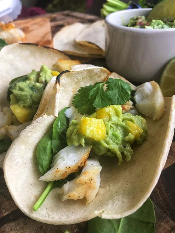 Baked Cod Fish Taco  Recipe With Creamy Guacamole Create 