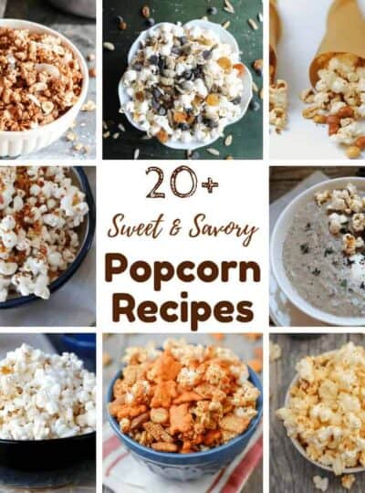 photos of 20 popcorn recipes