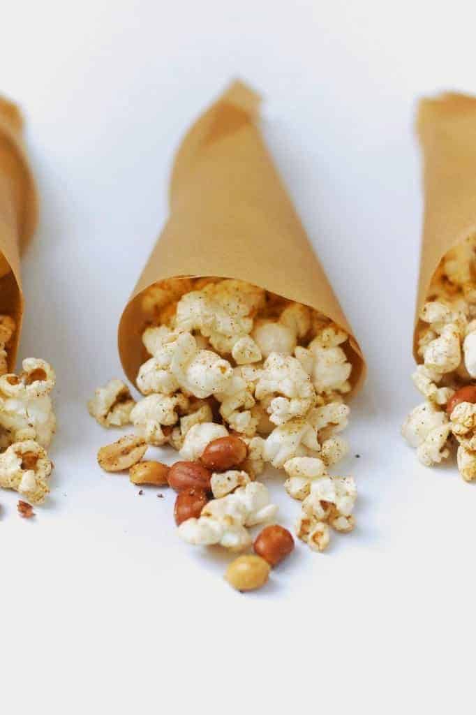 a bowl with popcorn