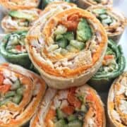 pinwheel recipe with cheese and chicken