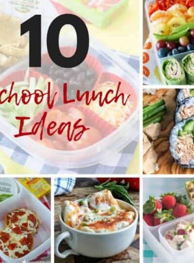 10 school lunch ideas