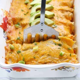 Healthy Dinner Recipes: easy chicken enchiladas for healthy family meals