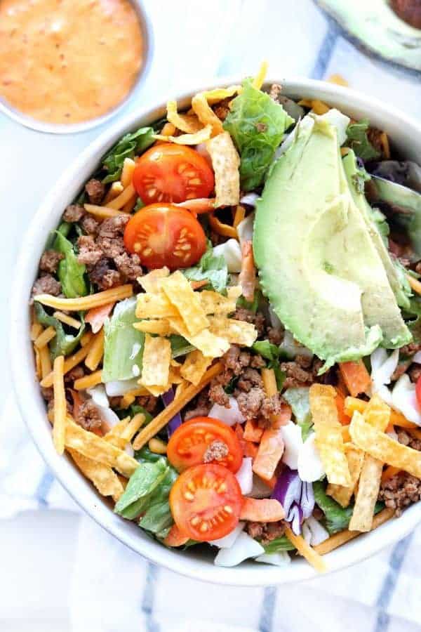 taco salad in a bowl