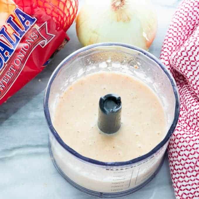 blended Vidalia onion dressing