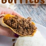 beef and cheese burrito