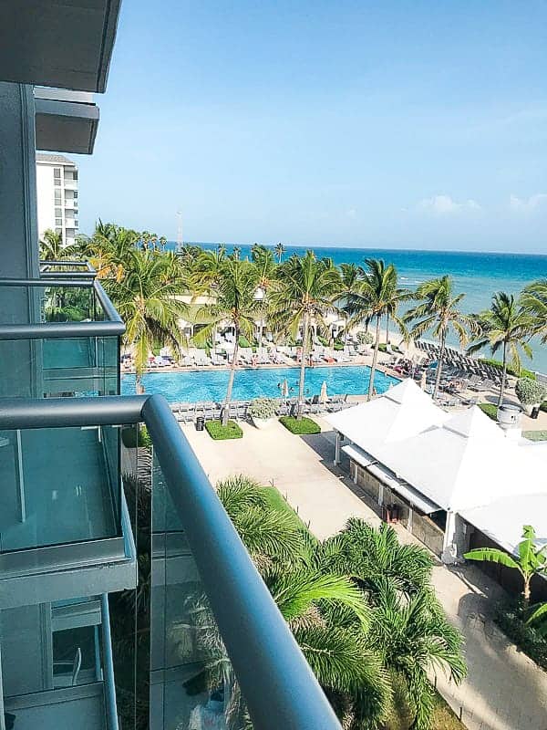 View from oceanfront room hilton rose hall jamaica