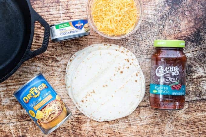 ingredients to make quesadilla  