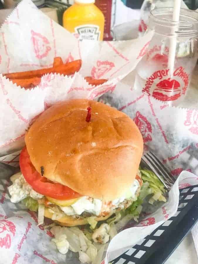 turkey burger from cheeburger cheeseburger Sanibel Island