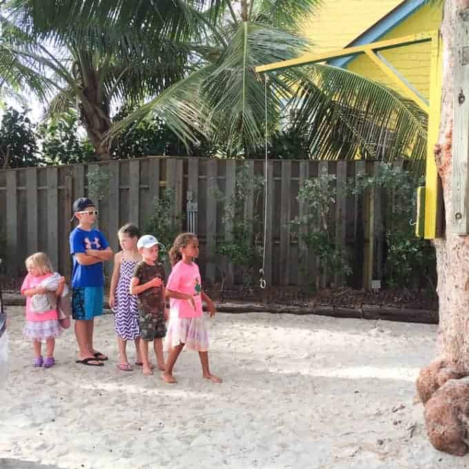 kids playing at the mucky duck in Captiva Island 