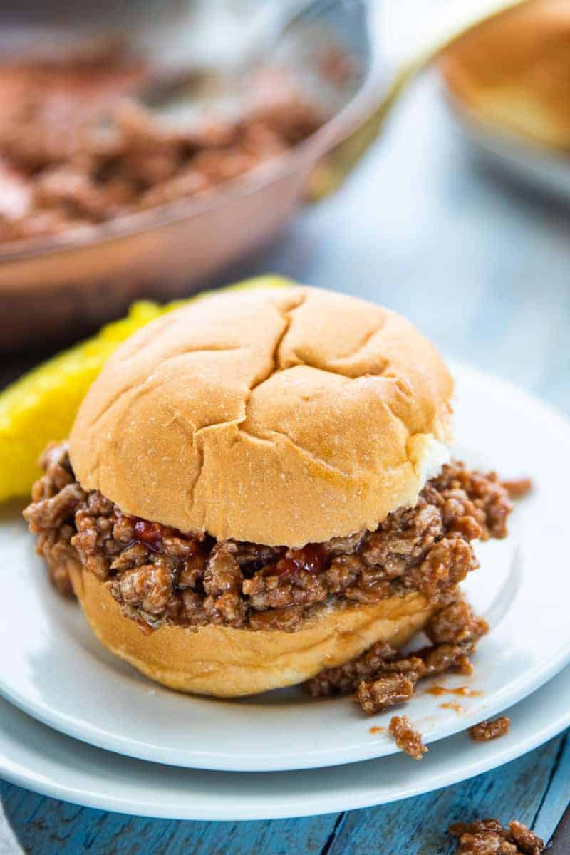 sloppy joe on a bun