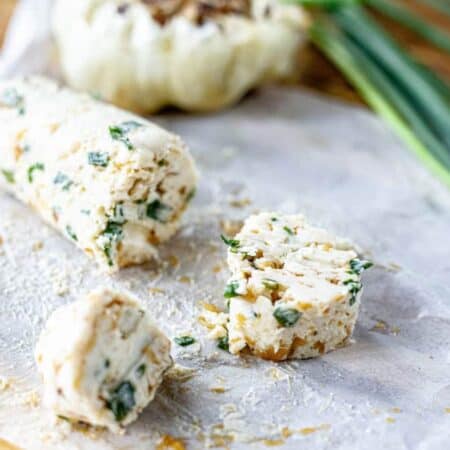 A close up of seasoned butter