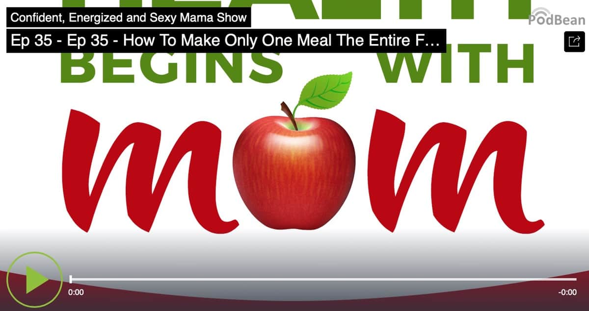 A screen shot of the podcast health begins with mom featuring Jodi Danen.