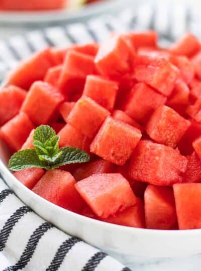 A bowl of Watermelon