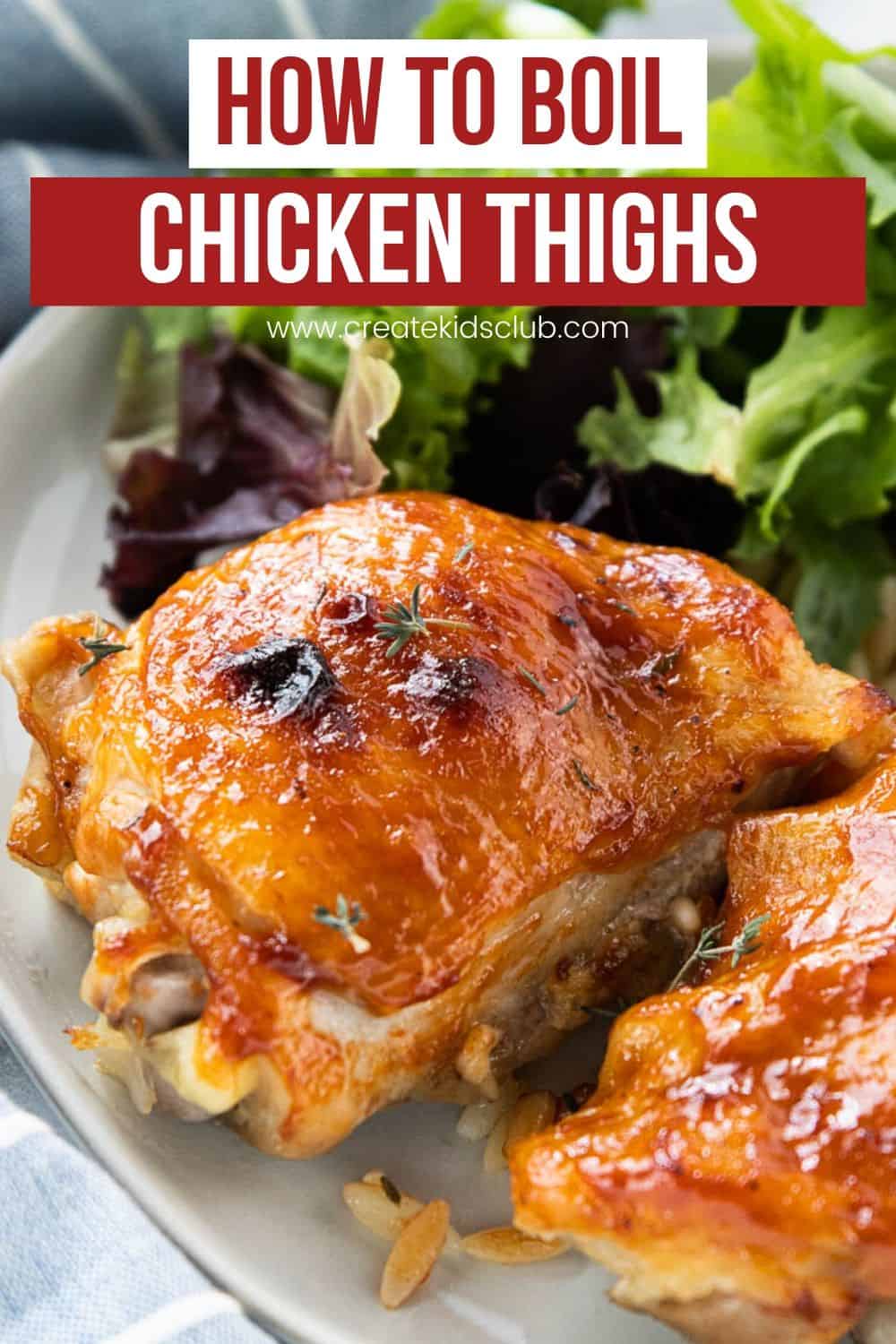 How To Boil Chicken | Boiling Chicken Thighs For Soup | Create Kids Club