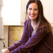 Jodi Danen in the kitchen