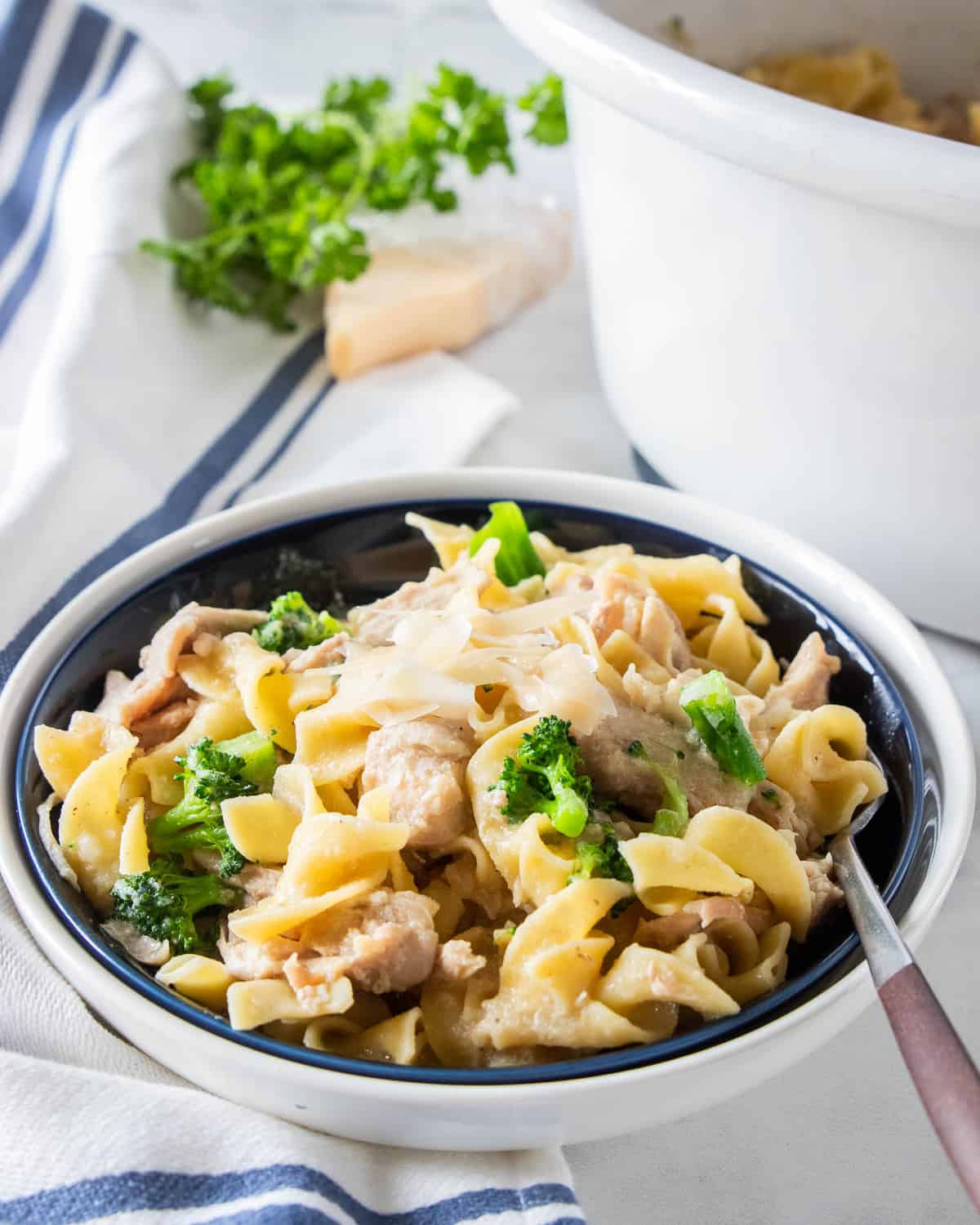 Comforting Crockpot Chicken and Noodles - Create Kids Club
