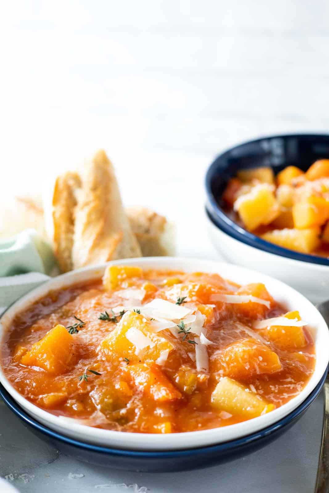 slow cooker chunky vegetable soup