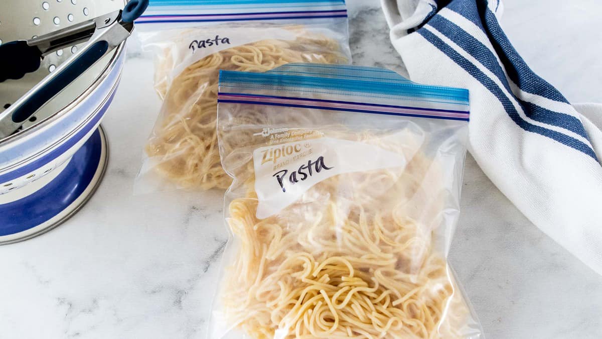 How to freeze cooked pasta