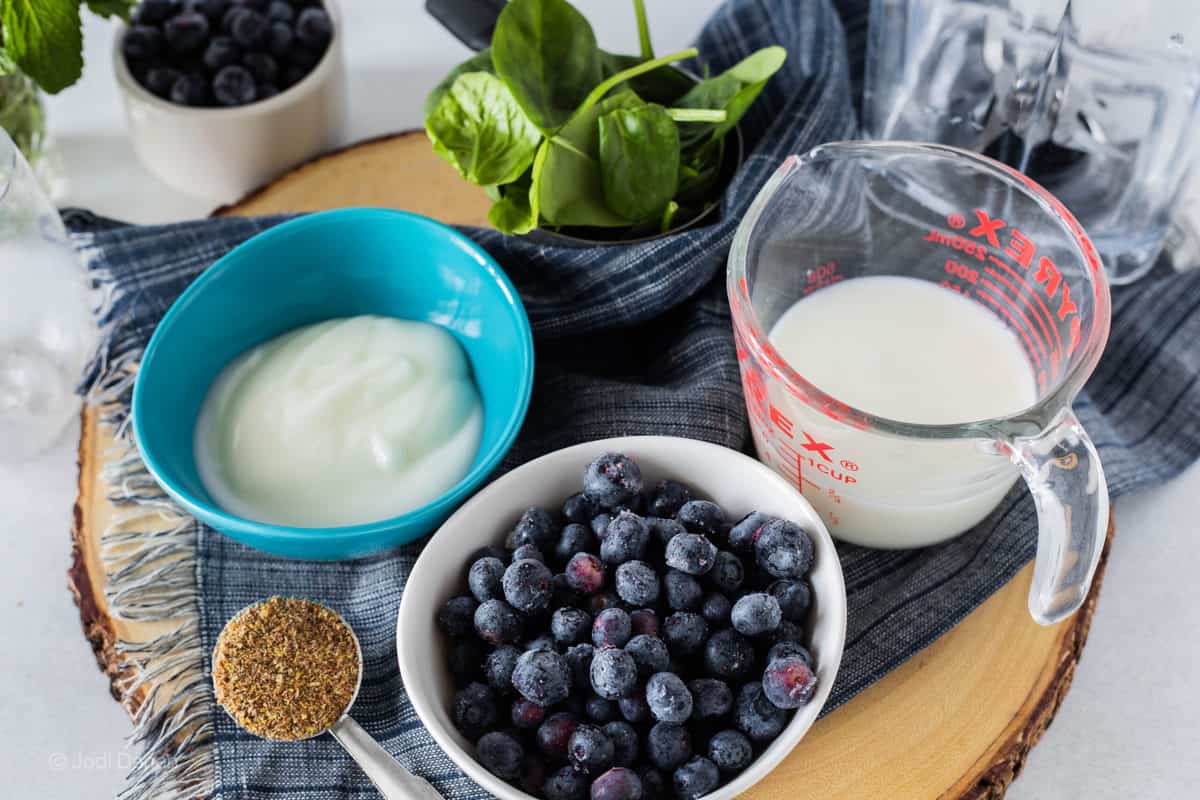 Ingredients for a smoothie