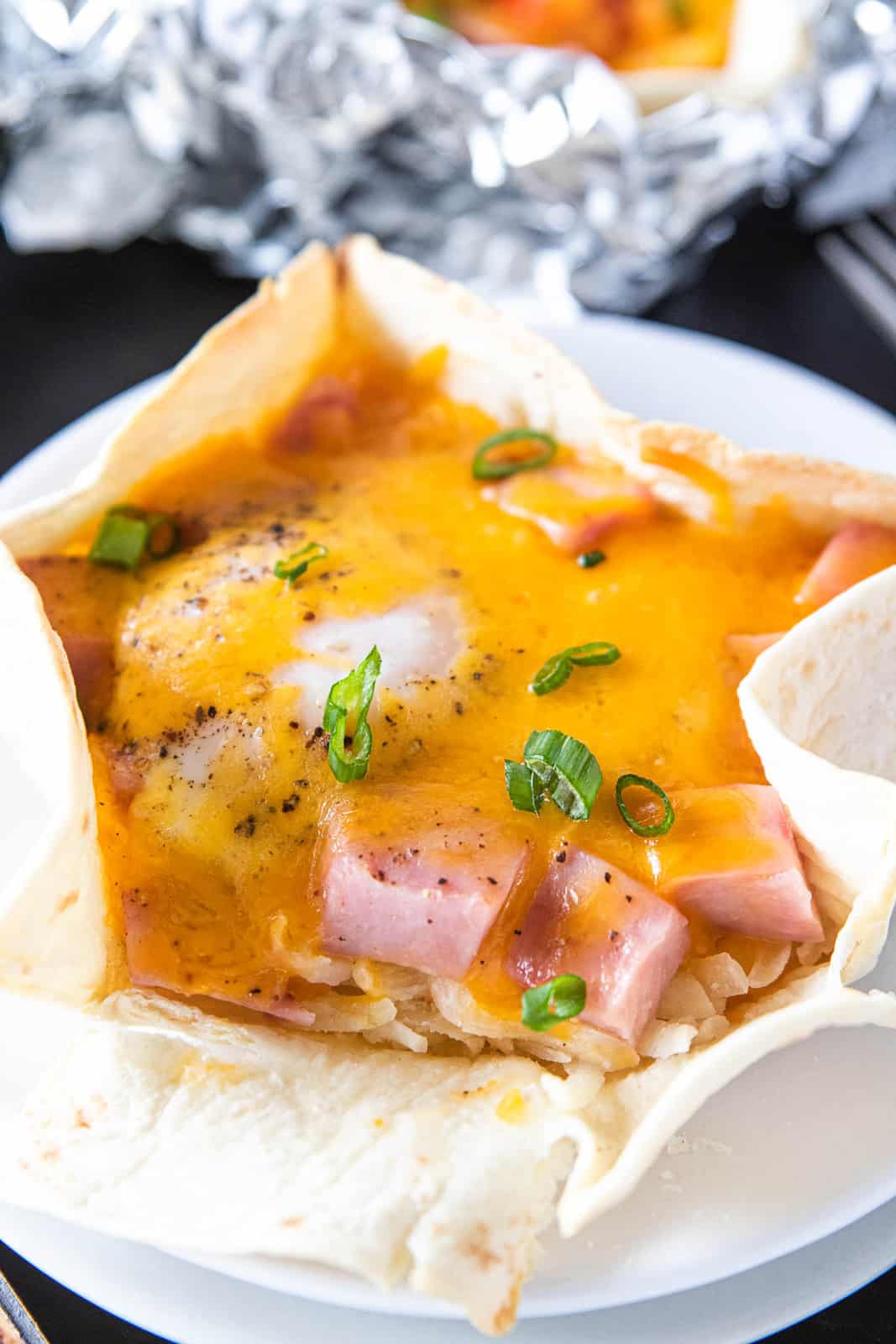 ham and cheese breakfast bowl