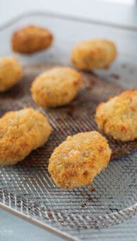 ground turkey nuggets being made