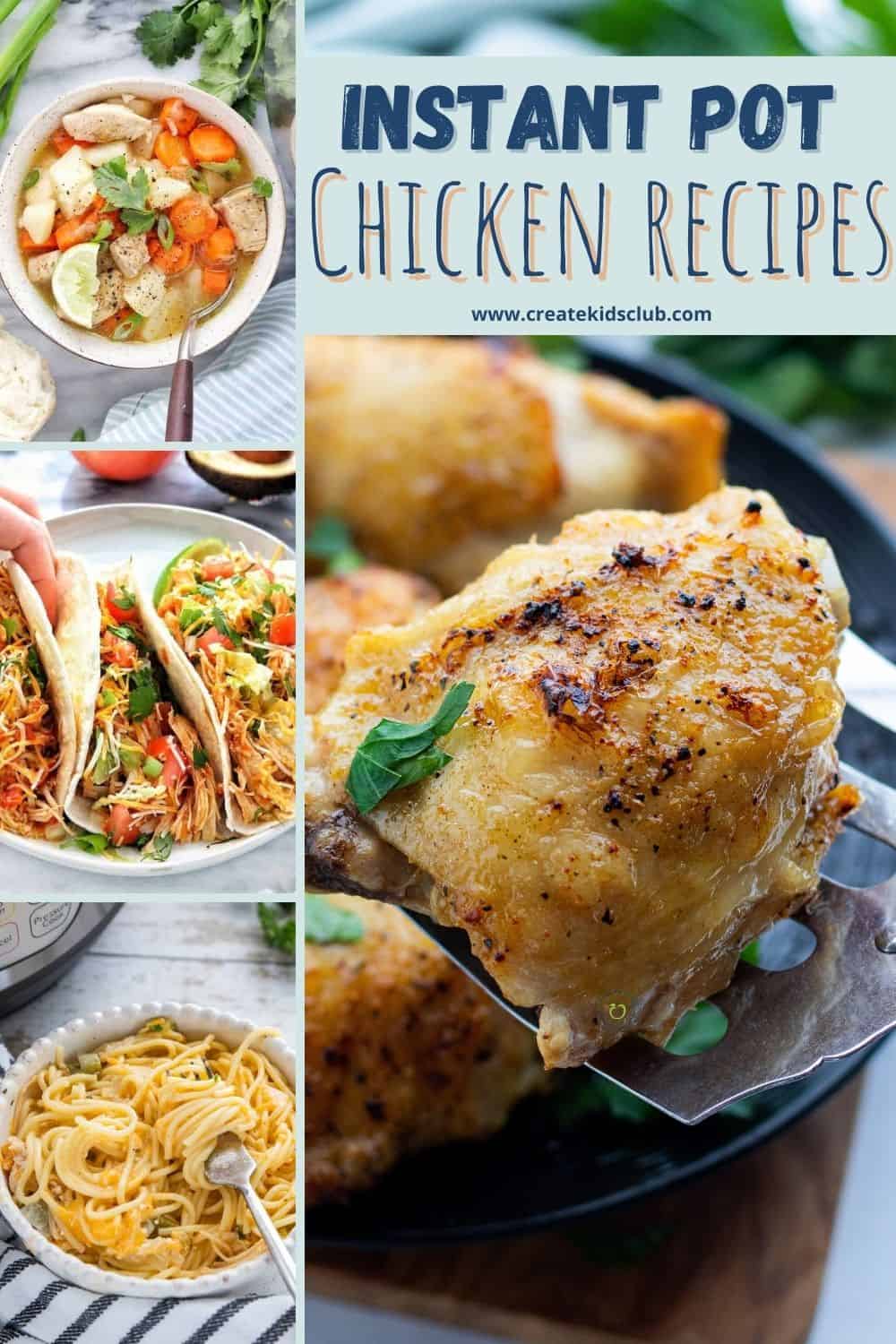 variety of instant pot chicken recipes