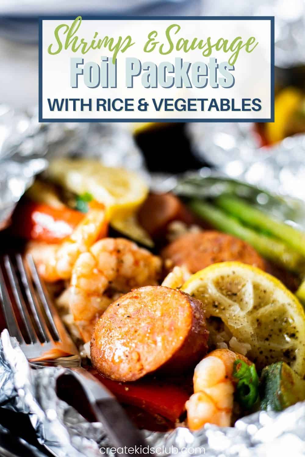 Shrimp Foil Packets in the Oven - Create Kids Club
