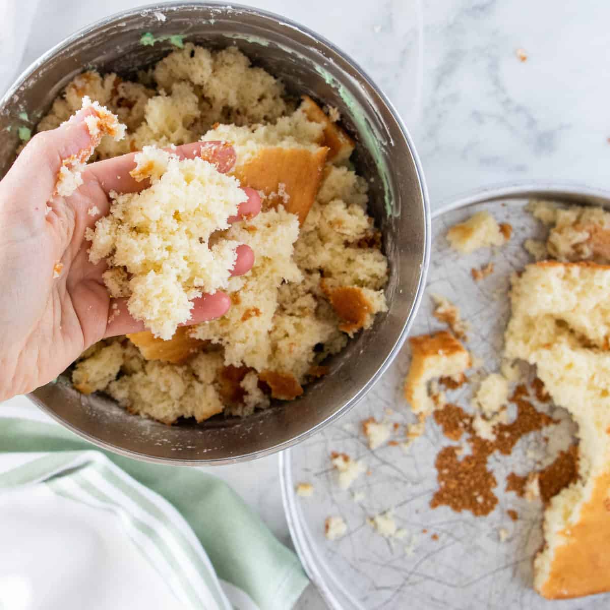 cake in a bowl