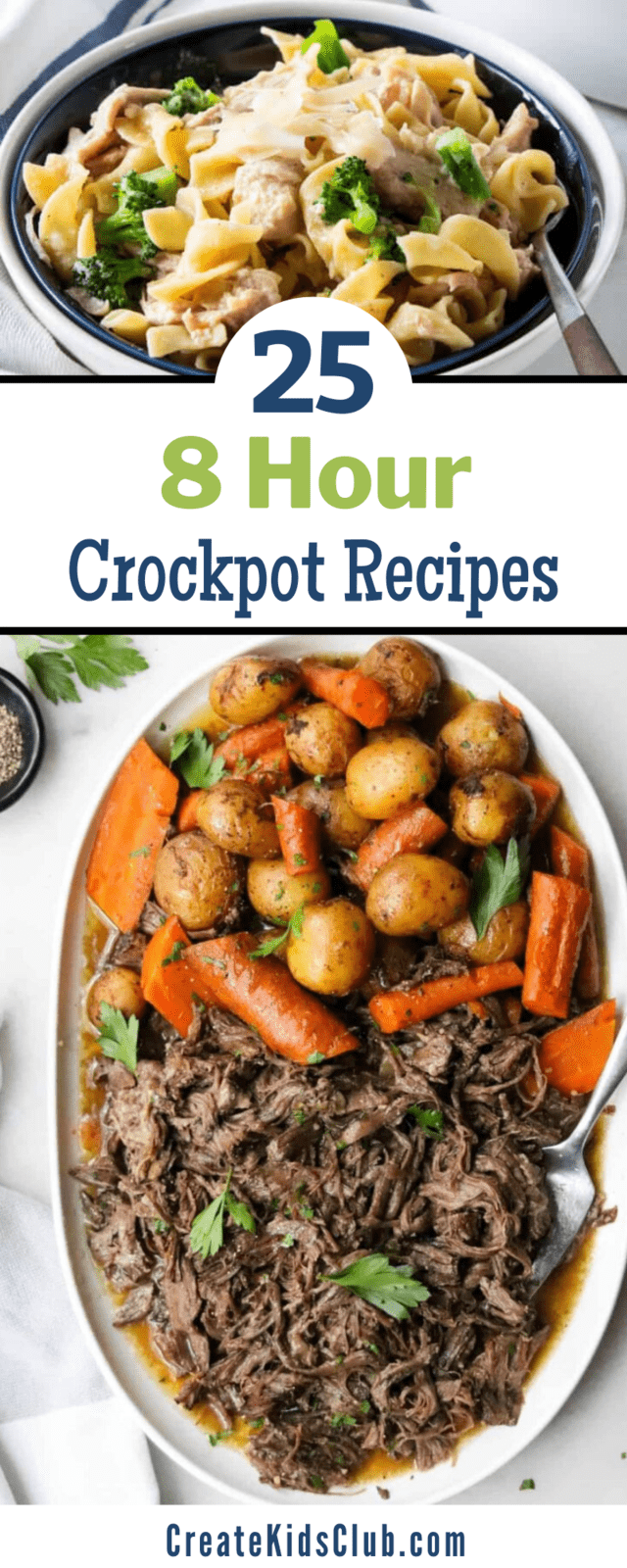 25 8 Hour Crockpot Recipes PIN
