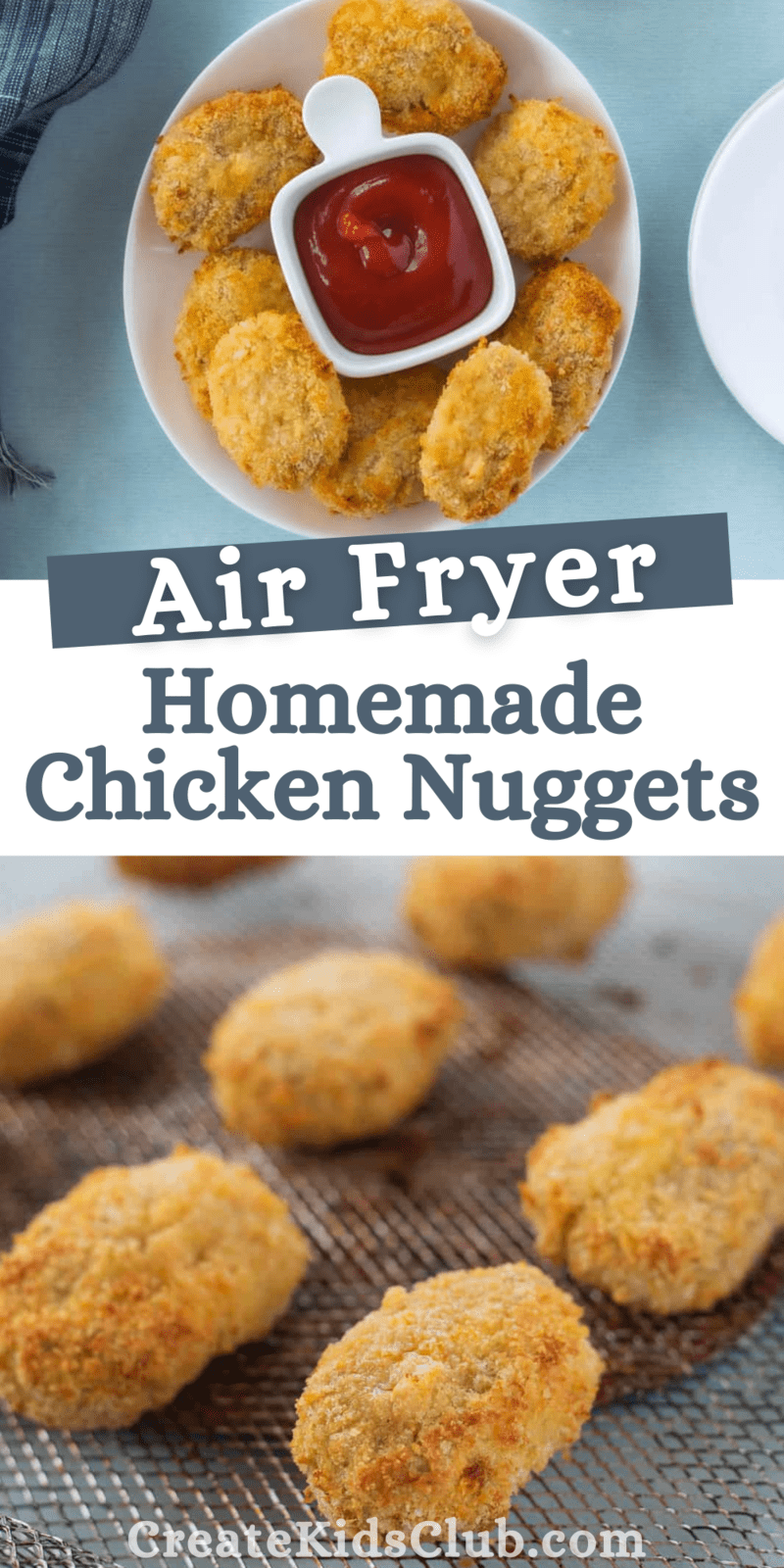 Air Fryer Homemade Chicken Nuggets PIN