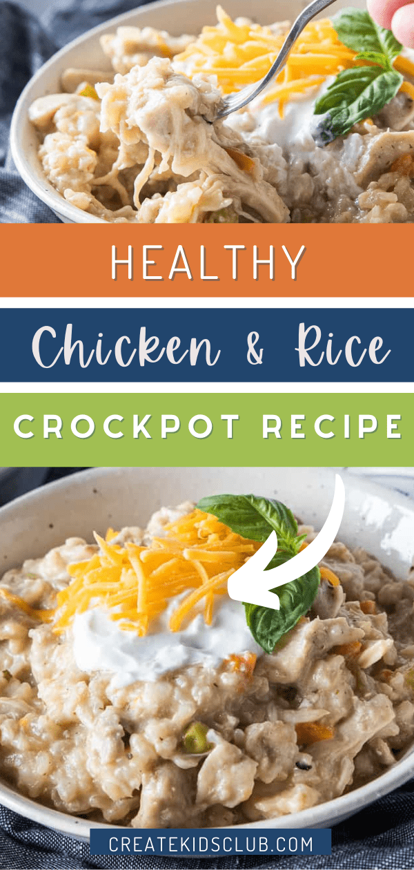 Chicken & Rice Crockpot Recipe PIN 2