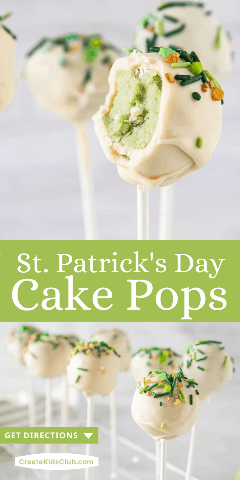 how to make st patricks day cake pops