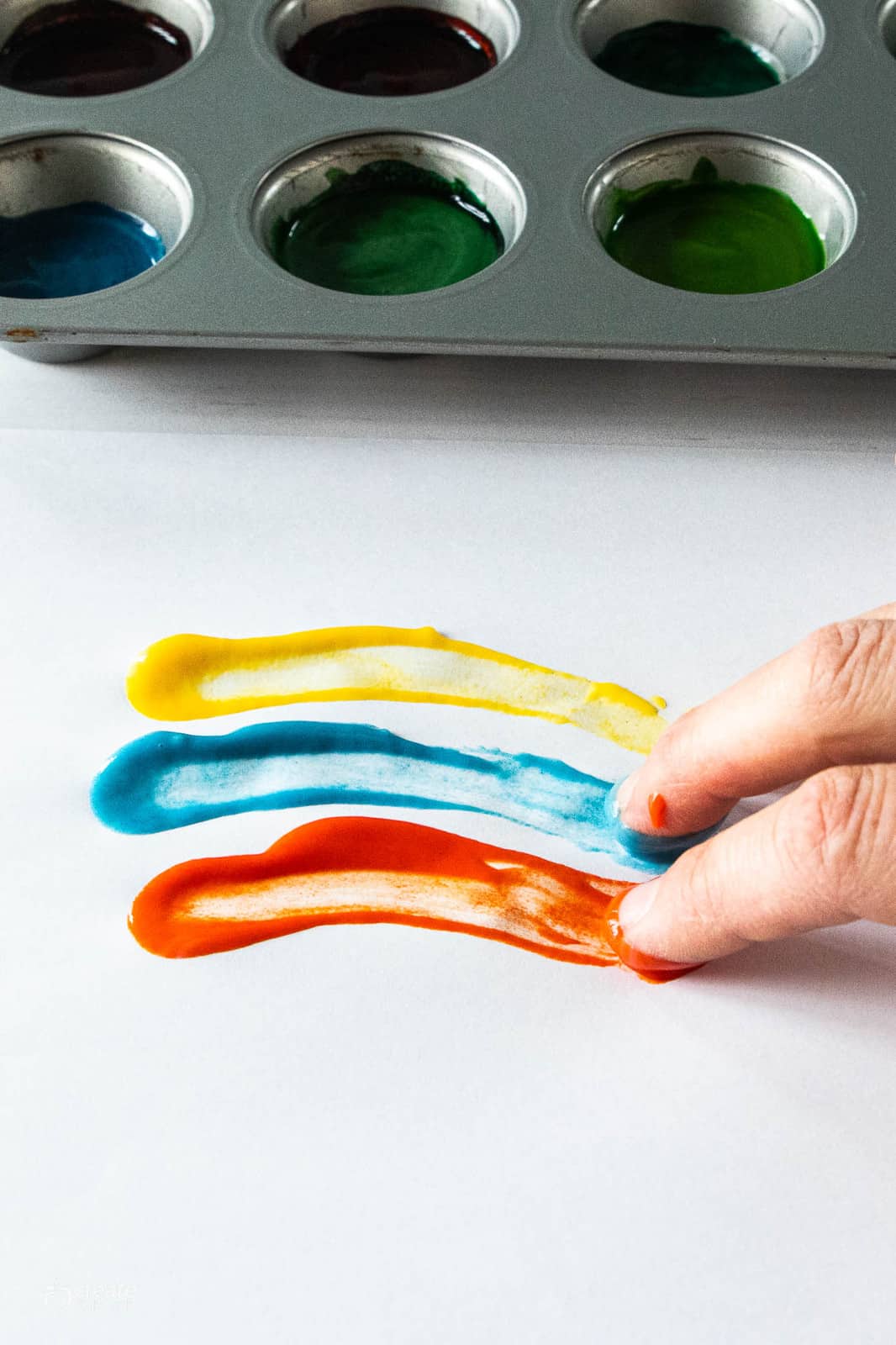 Homemade Edible Finger Paint