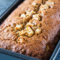 baked apple bread in loaf pannnnn