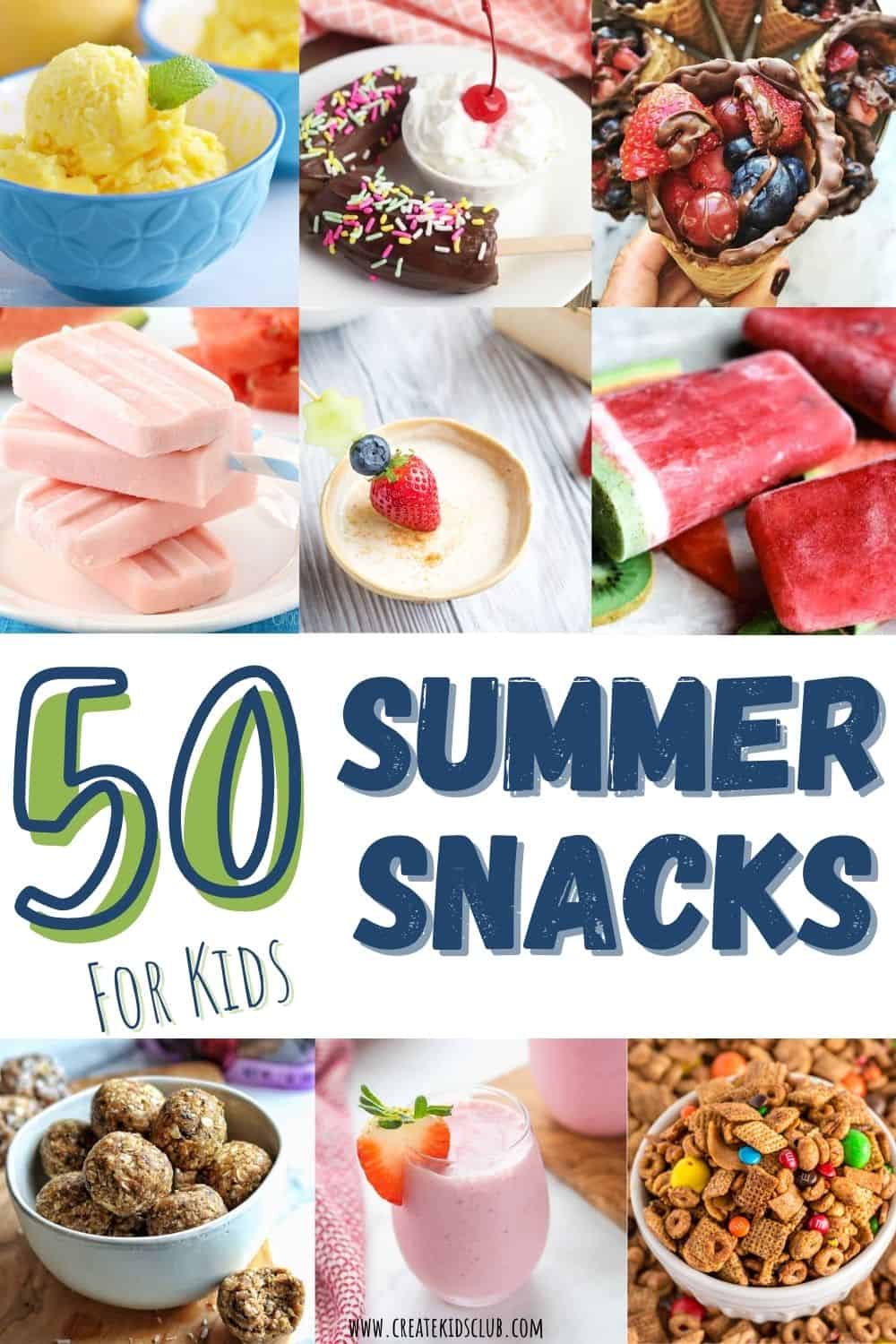 50 Summer Snacks For Kids | Snacks Kids Can Make | Create Kids Club