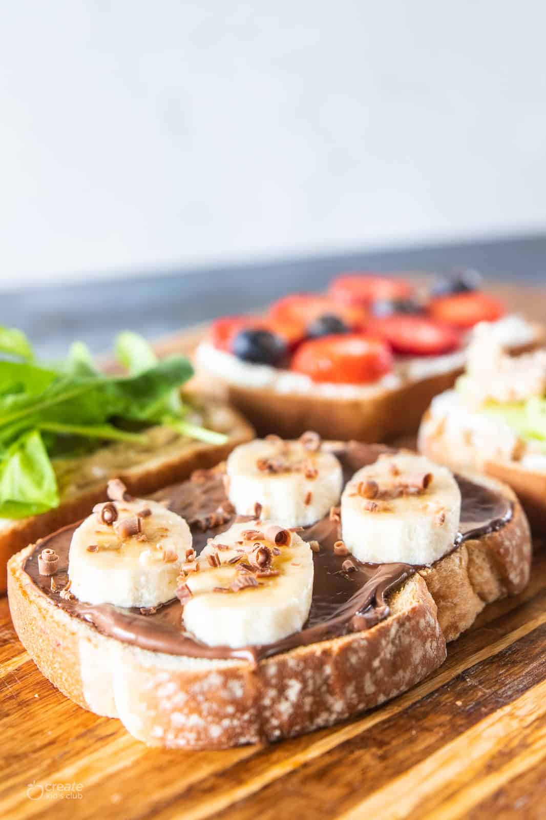 toast with toppings