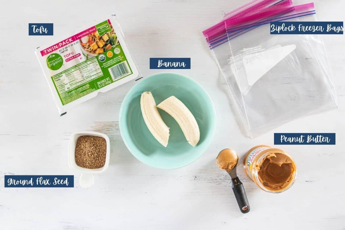 ingredients for smoothie freezer packs