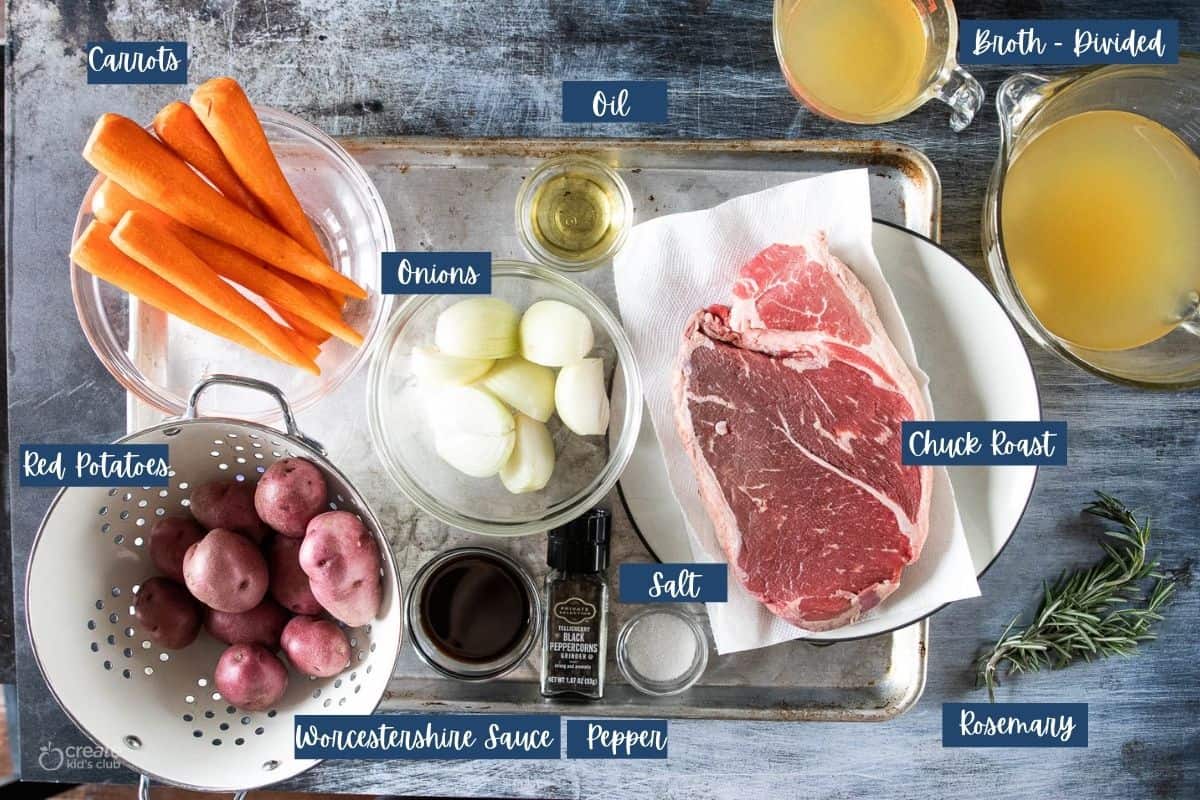 ingredients for instant pot pot roast