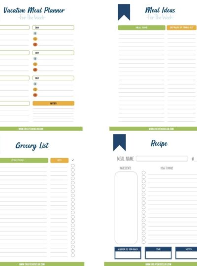 meal planning template