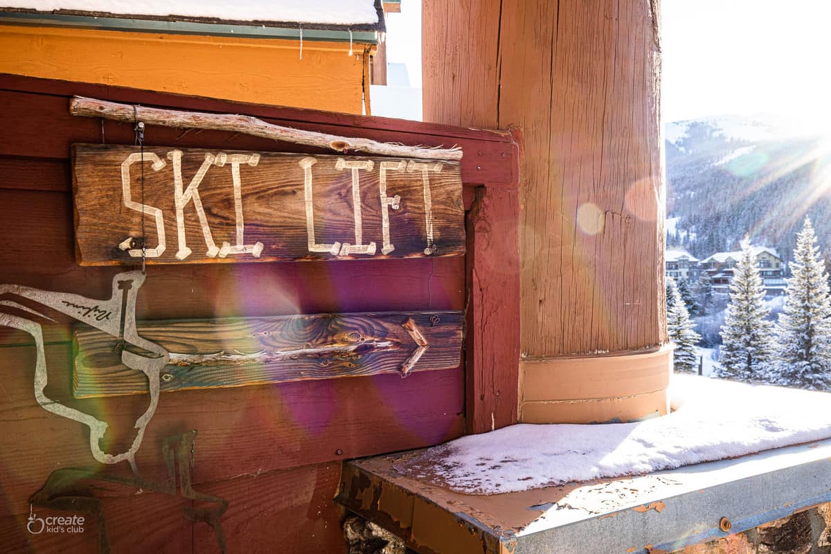 ski lift sign